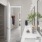 Double vanity and walk-in closet in the primary apartment  bedroom at Aventon Gem Lake